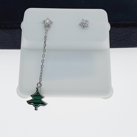 "925 sterling silver luxury CZ earrings for women/girls, Best for RJUS2225 - Picture 10 of 10